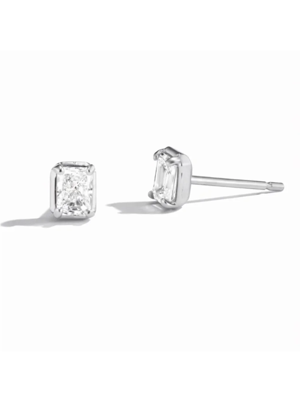 New! 925 Sterling Silver Demi Crystal Post Earrings (2014) NWOT
